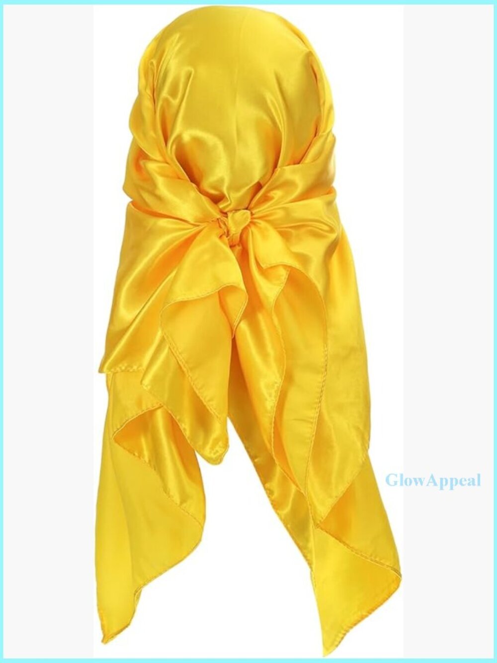 Large Square Satin Head Scarf for Hair Protection and Fashion